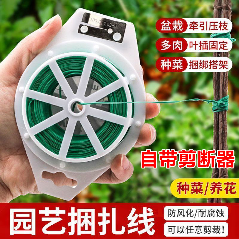 園藝植物支撐綁帶 爬藤支架固定繩套組